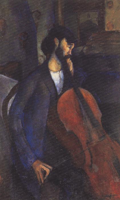 Amedeo Modigliani The Cellist (mk39) Sweden oil painting art